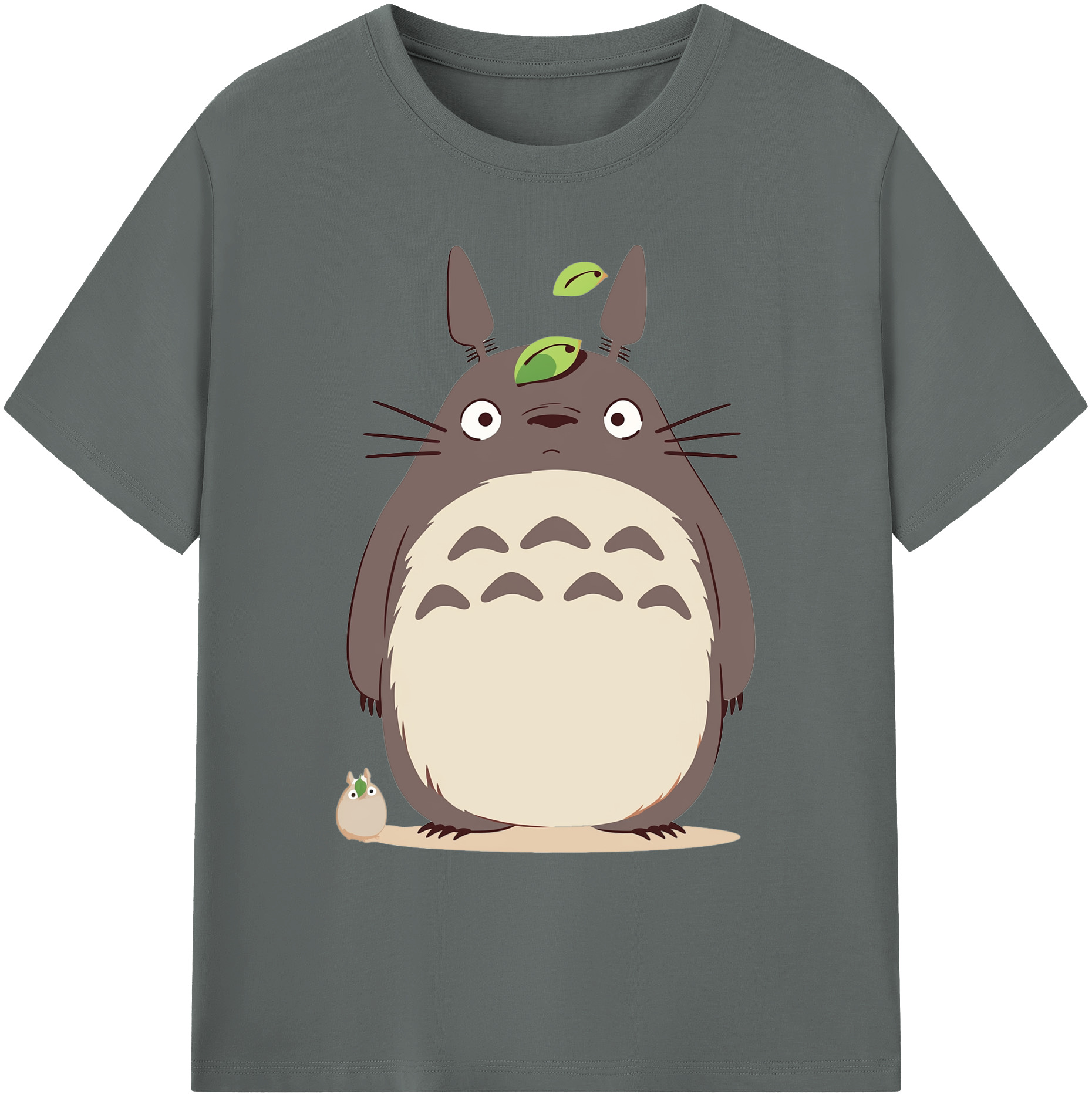 （画像用） となりのトトロ 草壁メイ 草壁サツキ My Neighbor Totoro Satsuki Kusakabe Mei Kusakabe 綿100％ メンズ半袖Tシャツ｜肌触りやわらか＆通気性